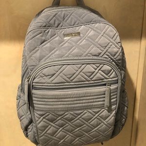 SOLD Vera Bradley backpack; Grey, Like new